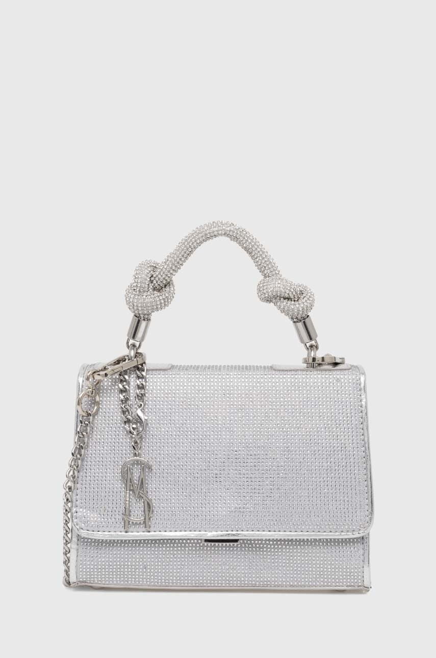 Τσάντα Steve Madden Bknotted χρώμα: ασημί, SM13001211
