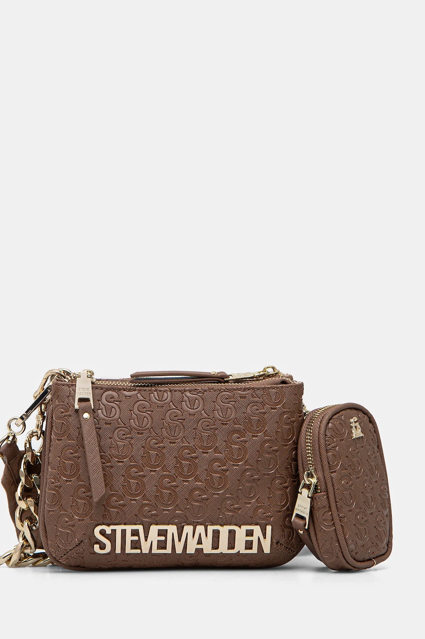 Τσάντα Steve Madden Broy-E χρώμα: καφέ, SM13001641