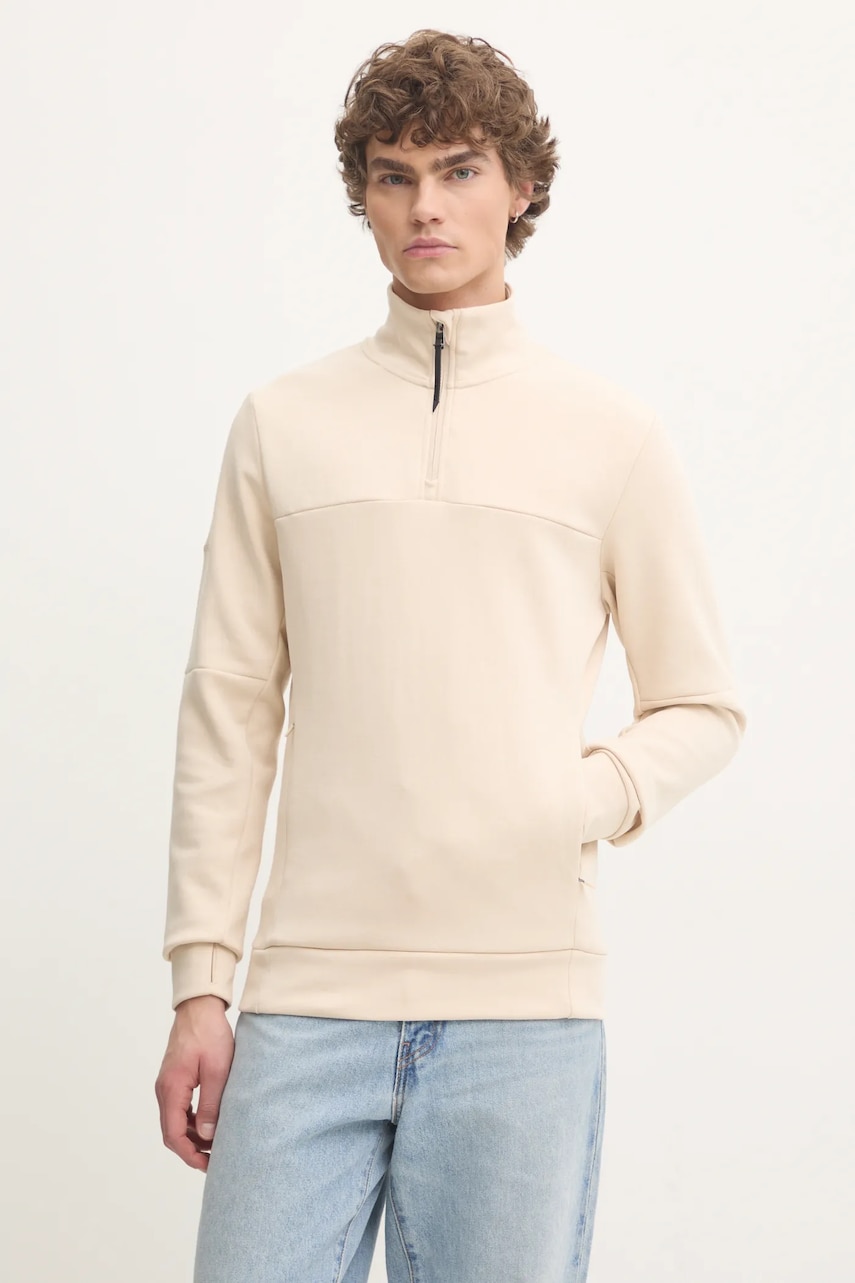 Μπλούζα Superdry χρώμα: μπεζ, M2013961A-1YP