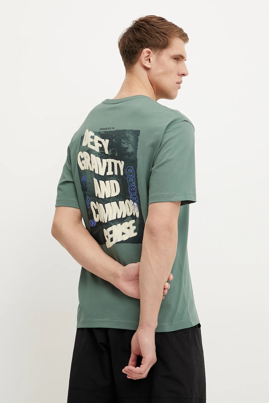 Βαμβακερό μπλουζάκι The North Face Heritage Graphic Relaxed ανδρικό, χρώμα: πράσινο, NF0A8C3QHCH1