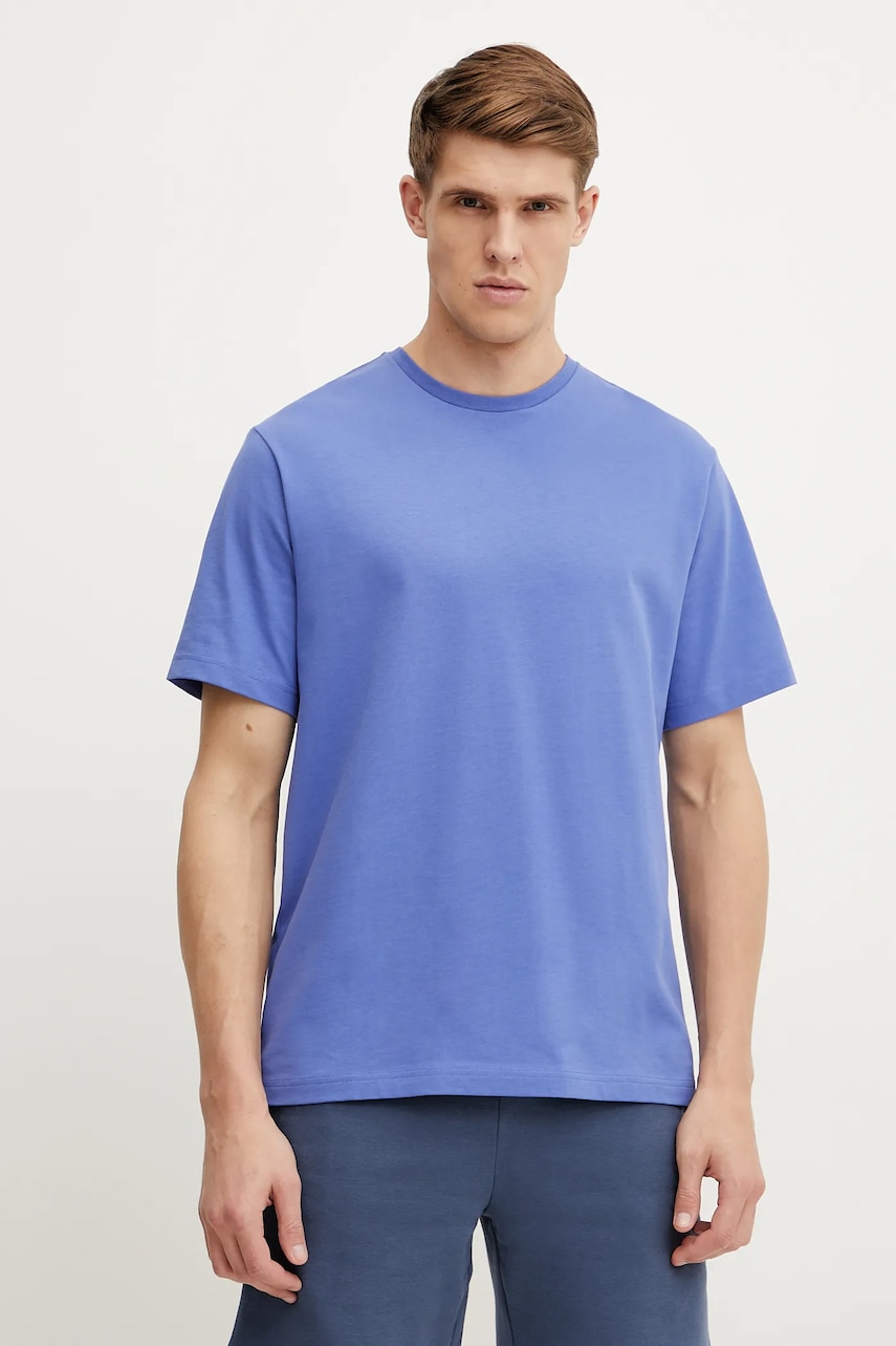 Βαμβακερό μπλουζάκι The North Face Relaxed ανδρικό, χρώμα: μοβ, NF0A8C356IF1