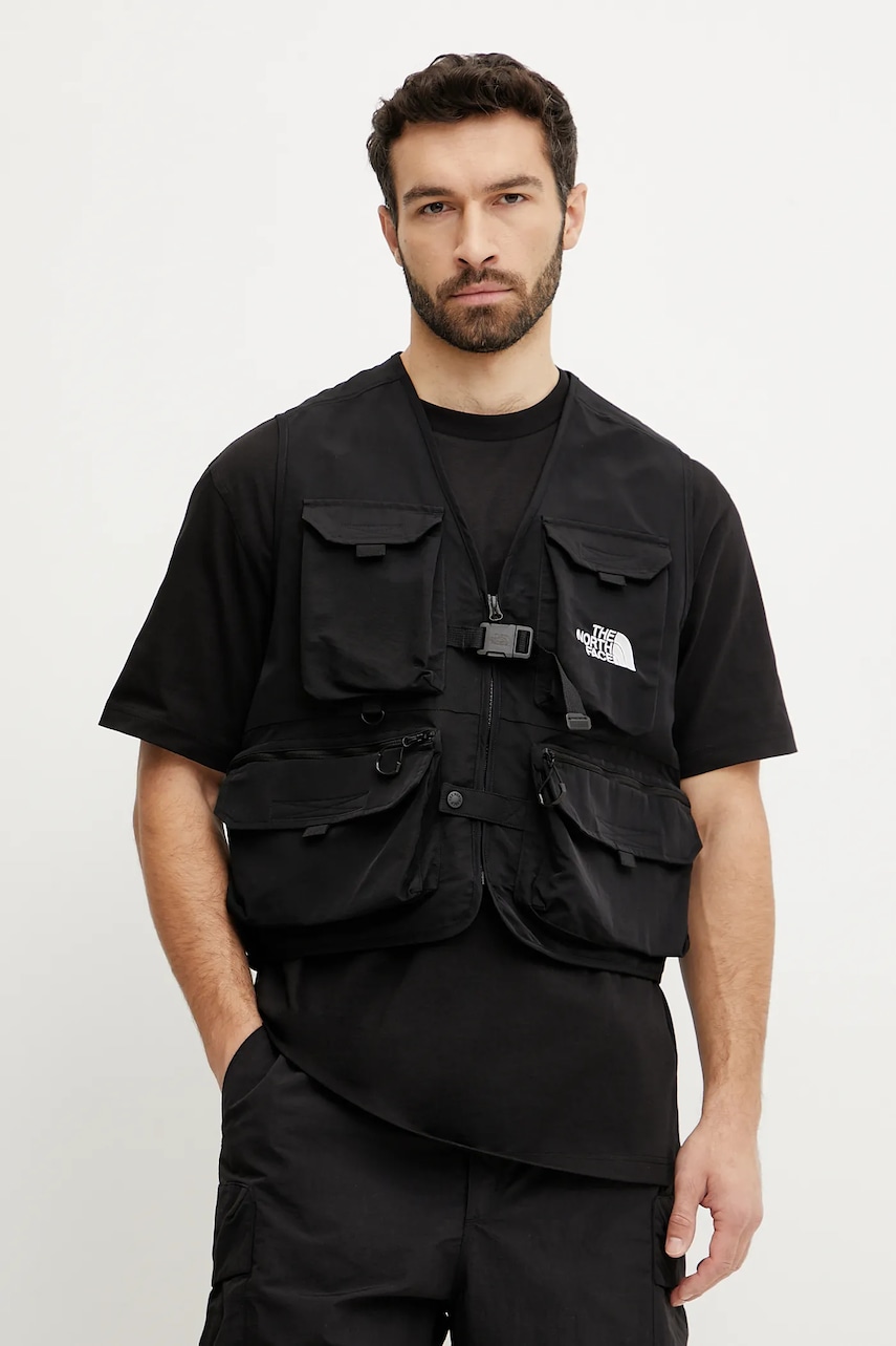 Αμάνικο μπουφάν The North Face TNF X NSE χρώμα: μαύρο, NF0A8BK2JK31
