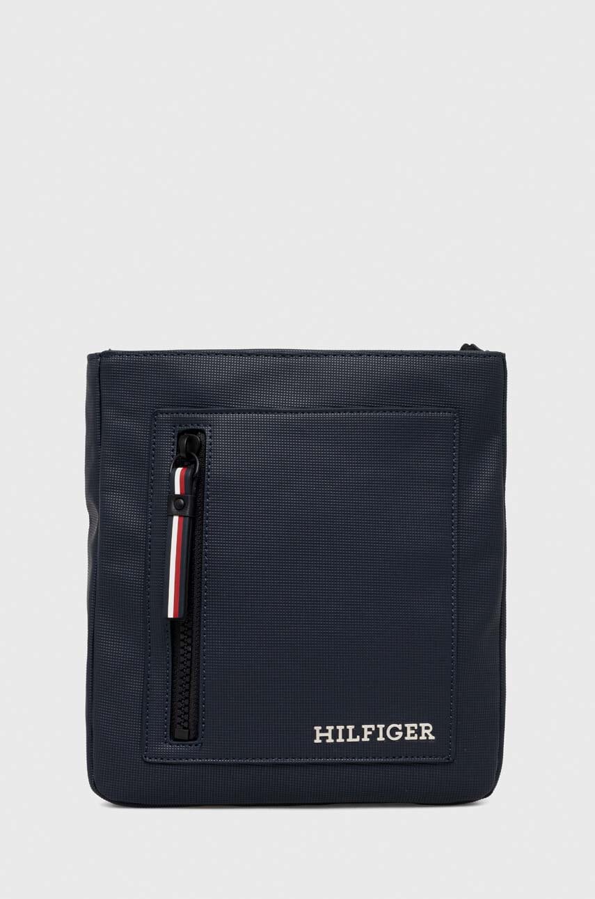 Τσάντα φάκελος Tommy Hilfiger χρώμα: ναυτικό μπλε