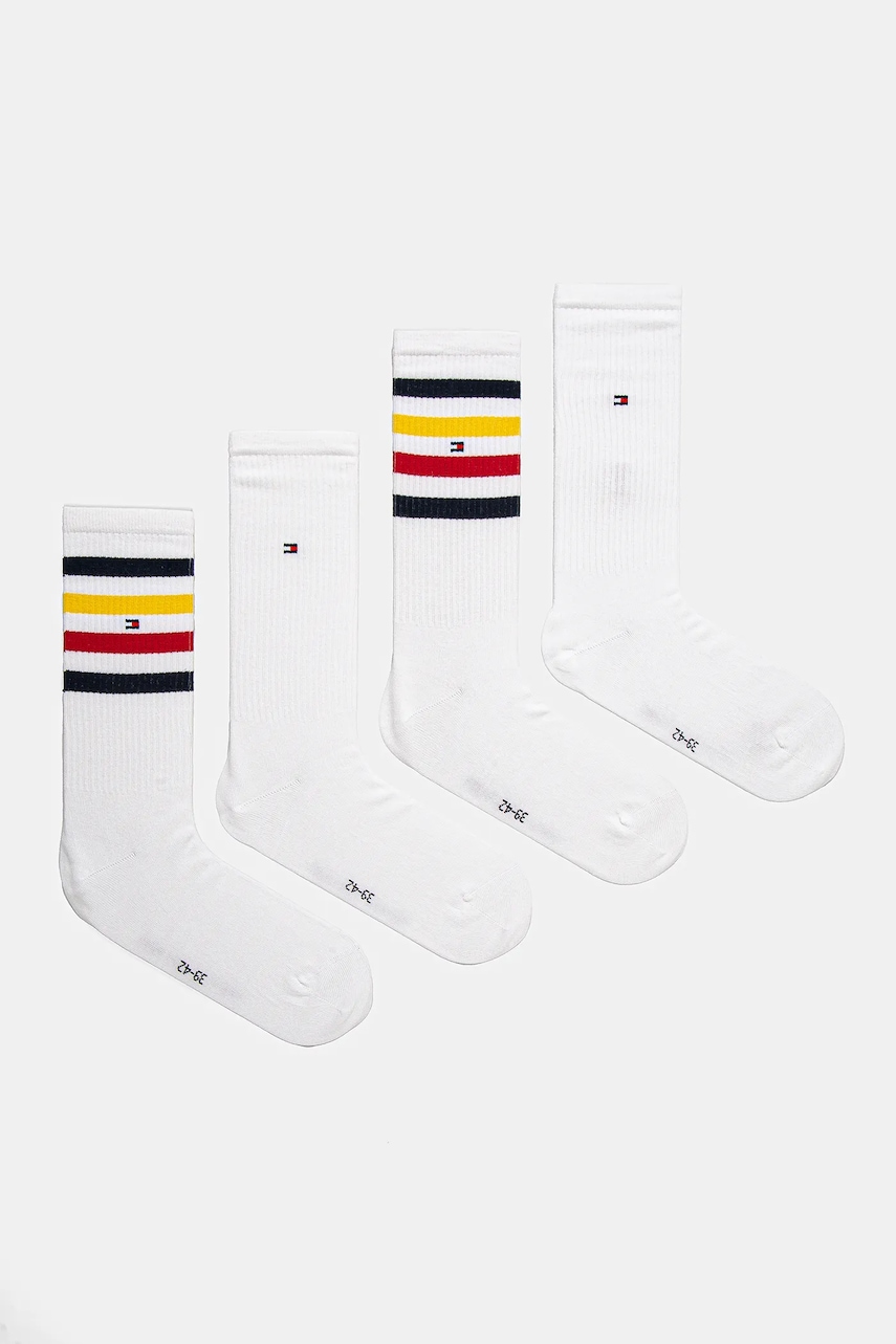 Κάλτσες Tommy Hilfiger 4-pack χρώμα: άσπρο, 701235883