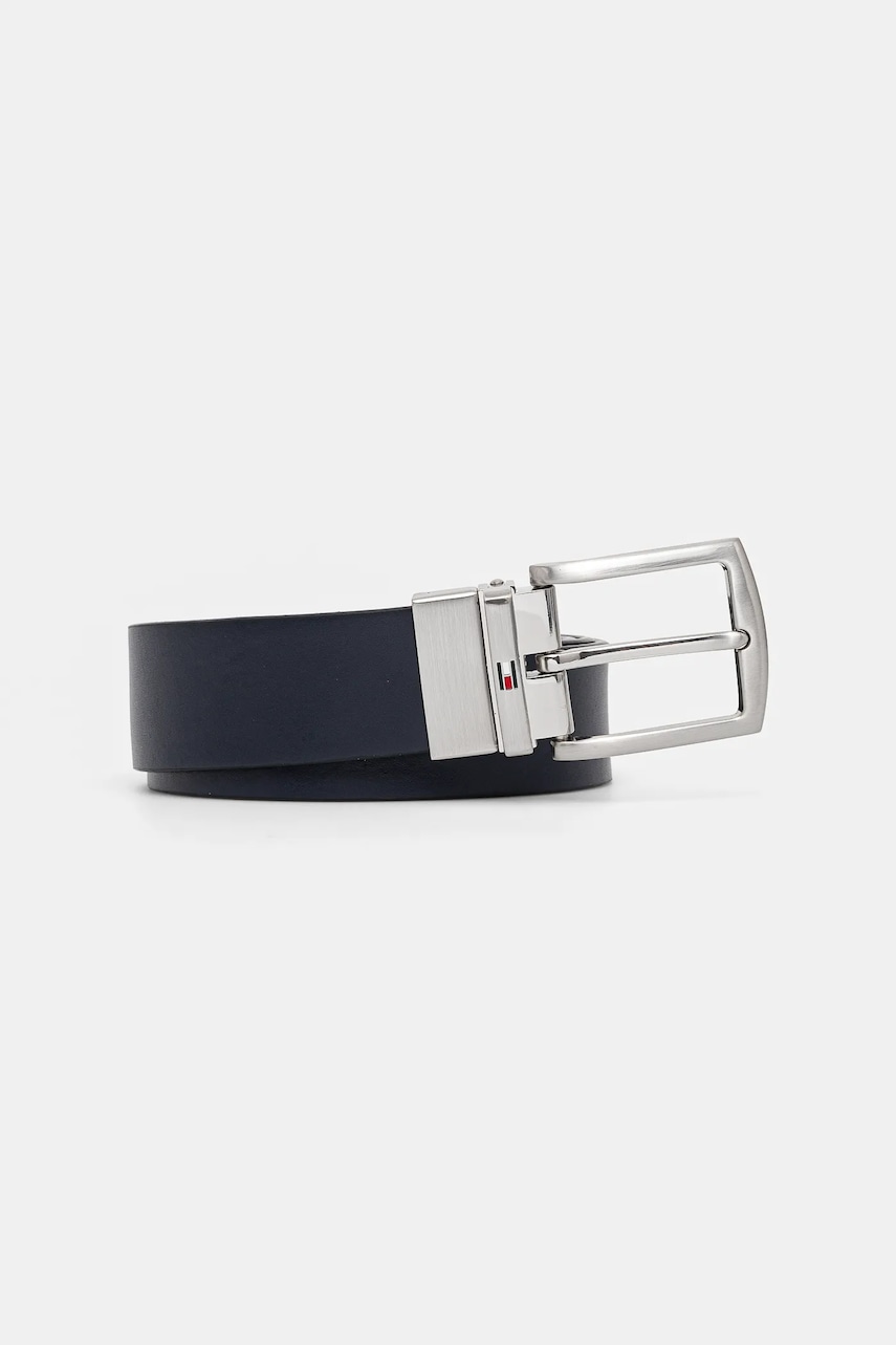 Αναστρέψιμη δερμάτινη ζώνη Tommy Hilfiger χρώμα: καφέ, AM0AM13012