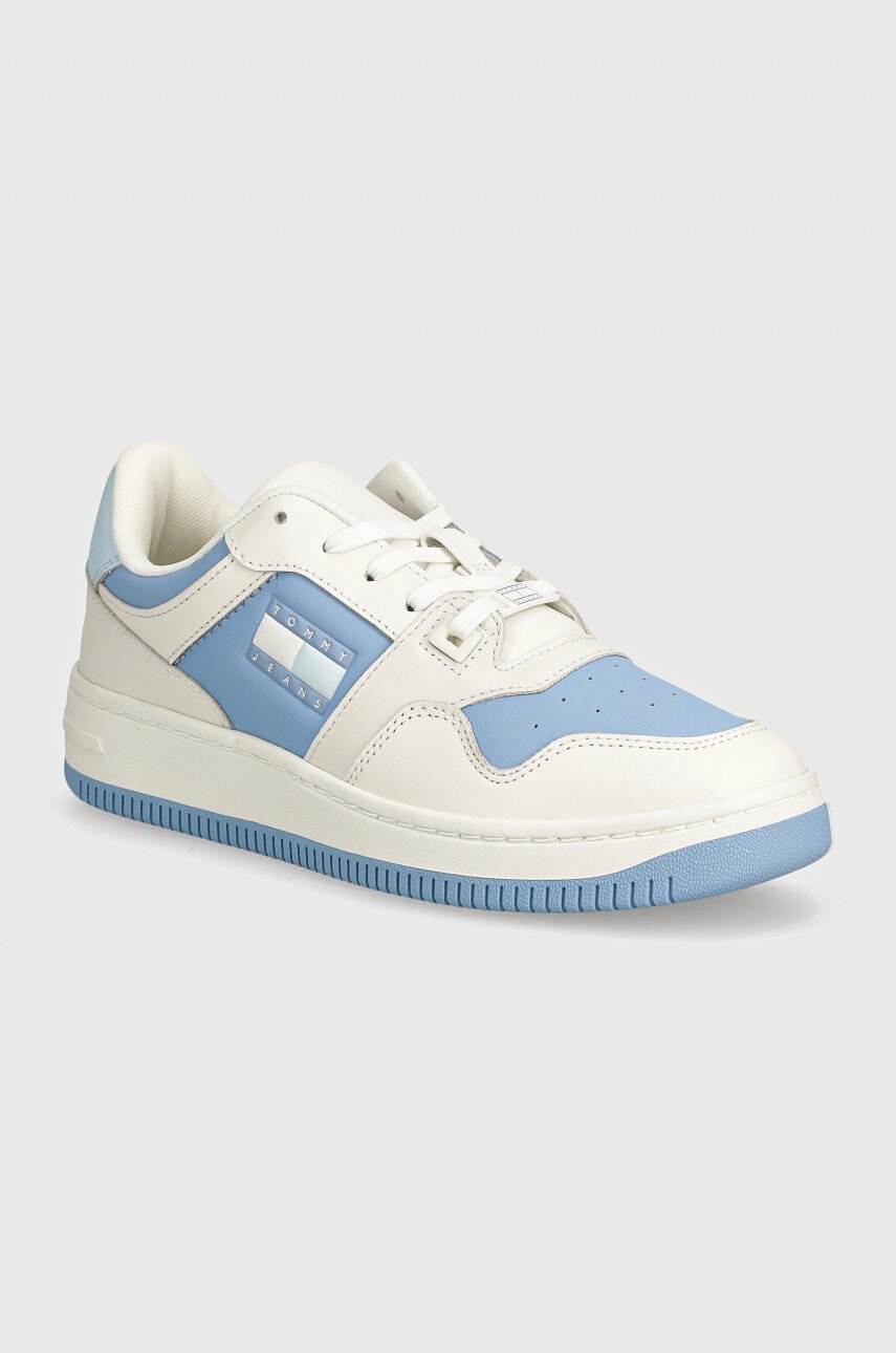 Δερμάτινα αθλητικά παπούτσια Tommy Jeans TJW RETRO BASKET TONAL LOGO EN0EN02571