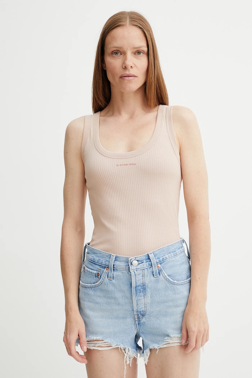 Top G-Star Raw χρώμα: μαύρο, D26065-D253