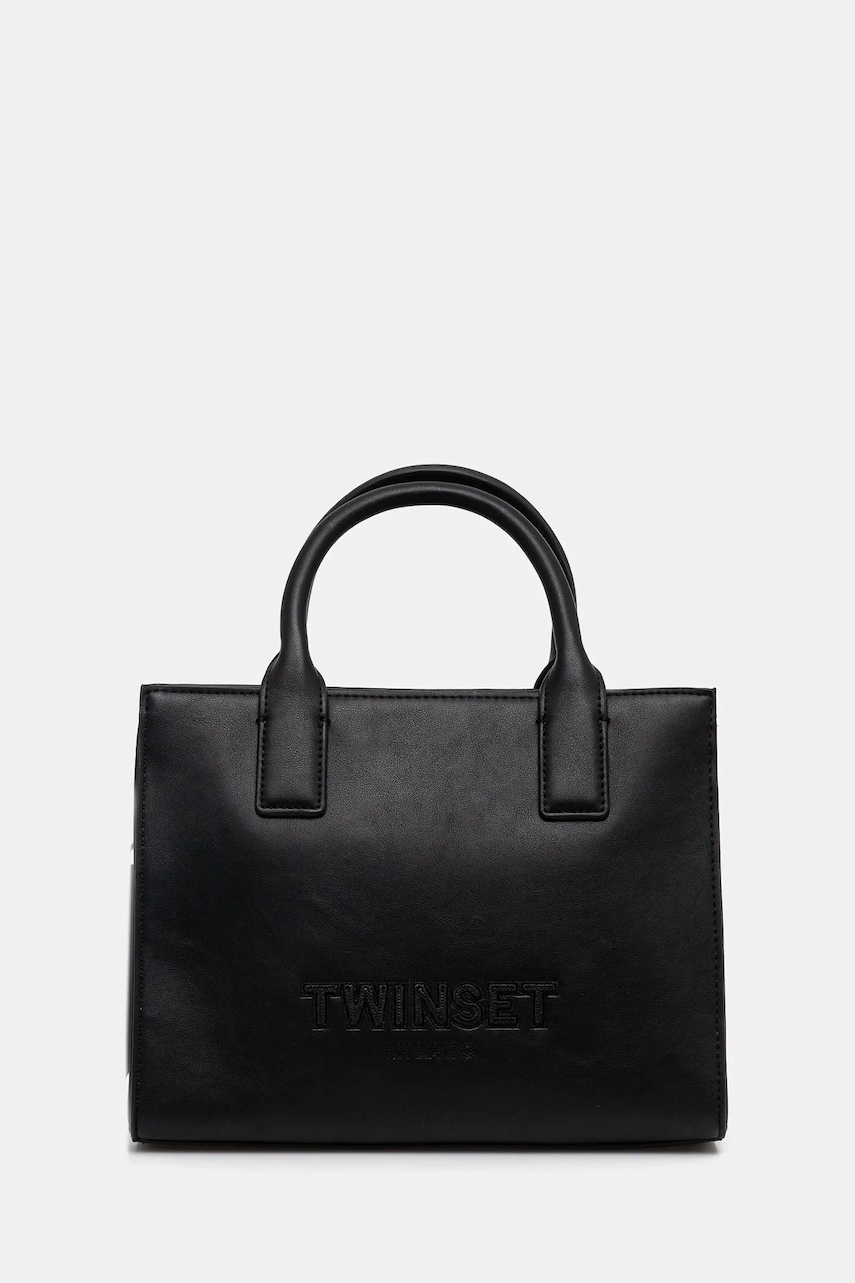 Τσάντα Twinset χρώμα: μαύρο, 251TD8022