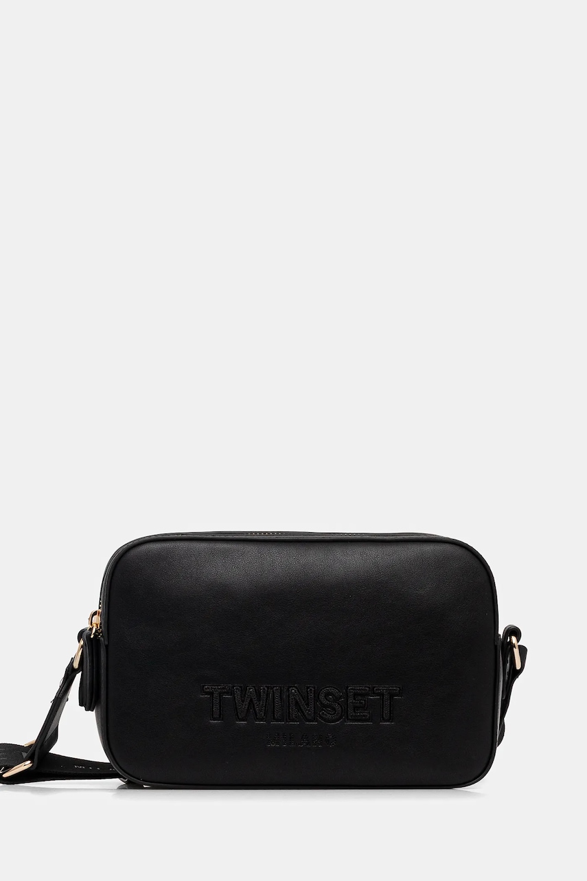 Τσάντα Twinset χρώμα: μαύρο, 251TD8023