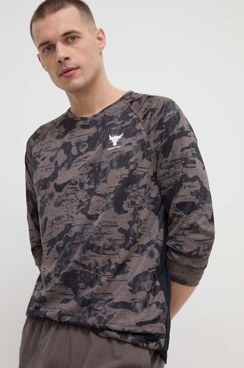 Μακρυμάνικο προπόνησης Under Armour Project Rock χρώμα: γκρι