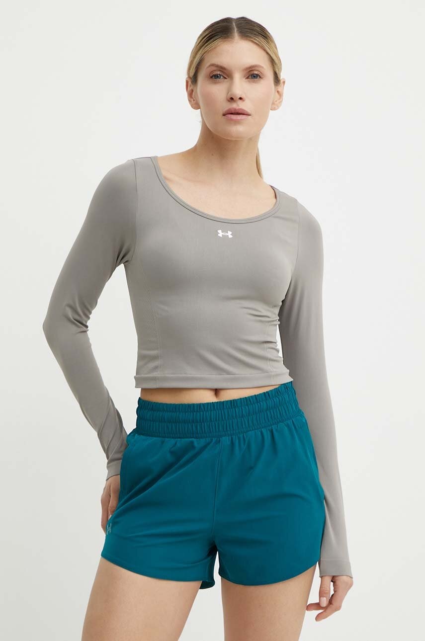 Μακρυμάνικο προπόνησης Under Armour Train Seamless χρώμα: γκρι, 1379150
