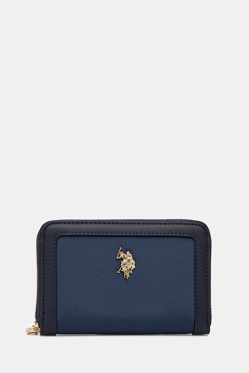 Πορτοφόλι U.S. Polo Assn. HOUSTON χρώμα: ναυτικό μπλε, WEUHU6385WIP