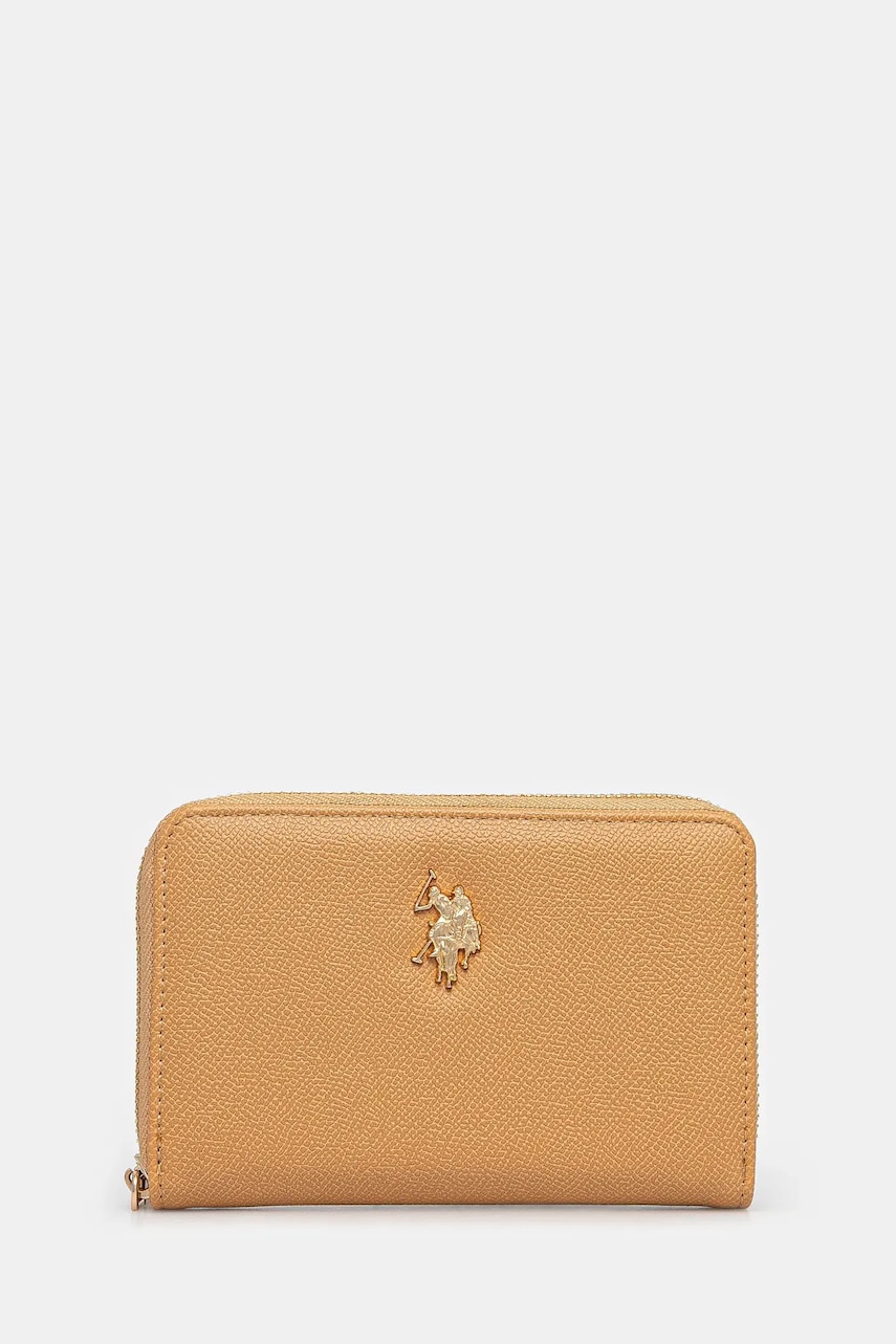 Πορτοφόλι U.S. Polo Assn. Jones χρώμα: καφέ, WEUJE8659WVP