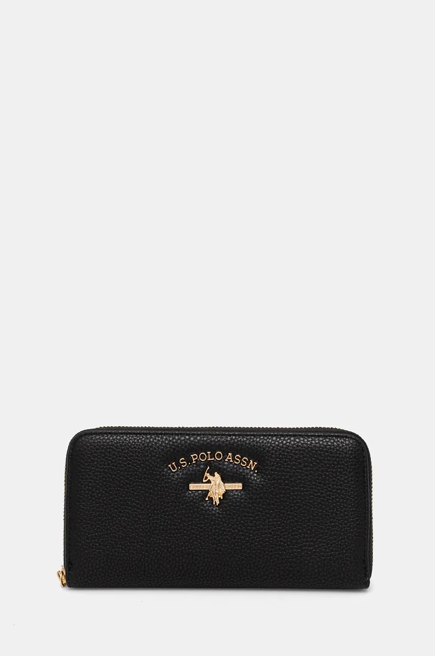 Πορτοφόλι U.S. Polo Assn. Stanford χρώμα: μαύρο, WIUSS6207WVP