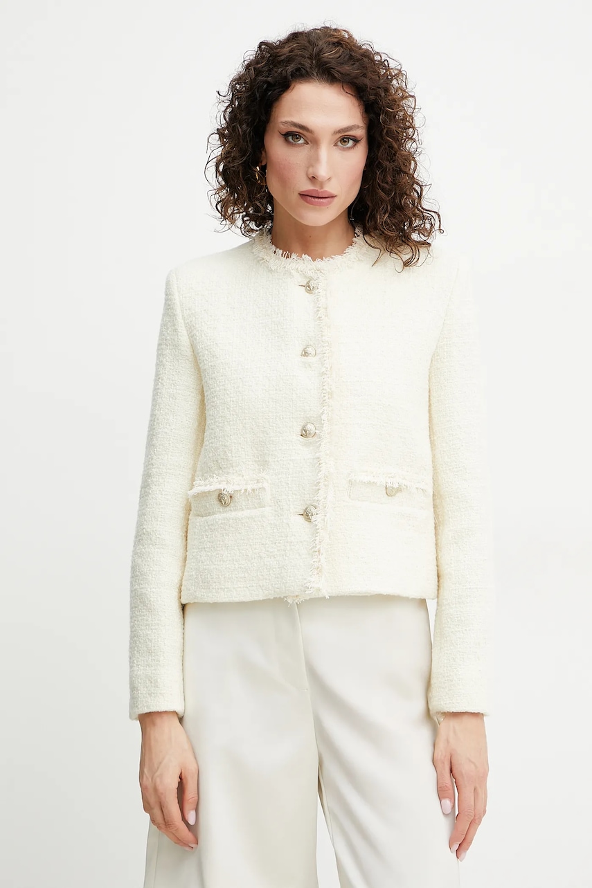 Μάλλινο σακάκι Weekend Max Mara χρώμα: μπεζ, 2515041061600