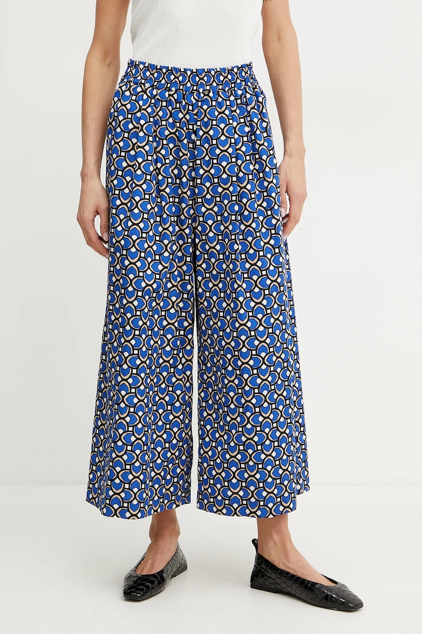 Βαμβακερό παντελόνι Weekend Max Mara χρώμα: μπεζ, 2515131102600