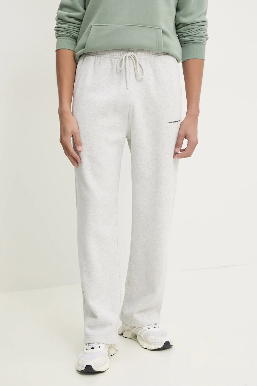 Παντελόνι φόρμας Abercrombie & Fitch χρώμα: γκρι, KI134-4089