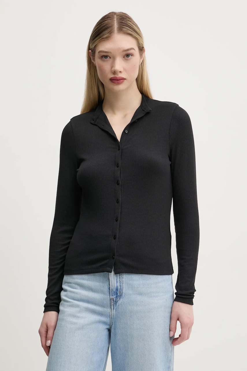 Μπλουζάκι Abercrombie & Fitch χρώμα: μαύρο, KI139-5202