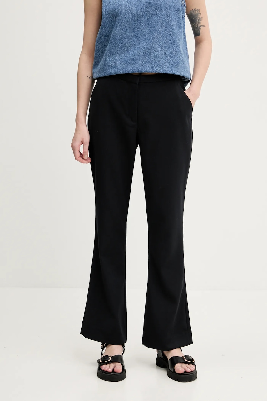 Παντελόνι Abercrombie & Fitch χρώμα: μαύρο, KI156-5077