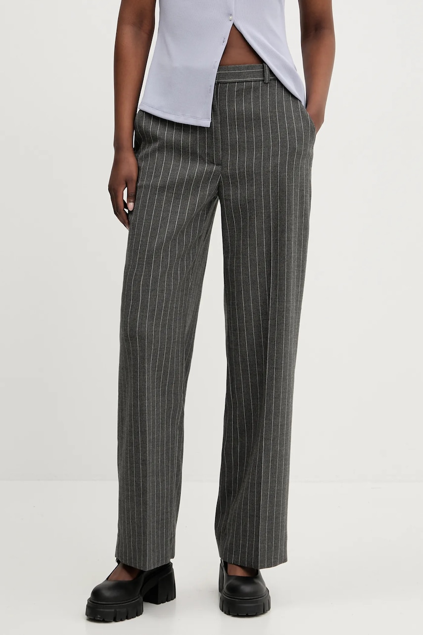 Παντελόνι Abercrombie & Fitch χρώμα: γκρι, KI156-5380