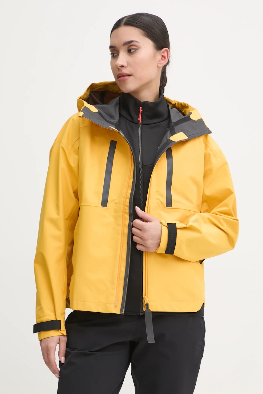 Αδιάβροχο μπουφάν adidas MyShelter Rain.RDY χρώμα: κίτρινο, IM8529