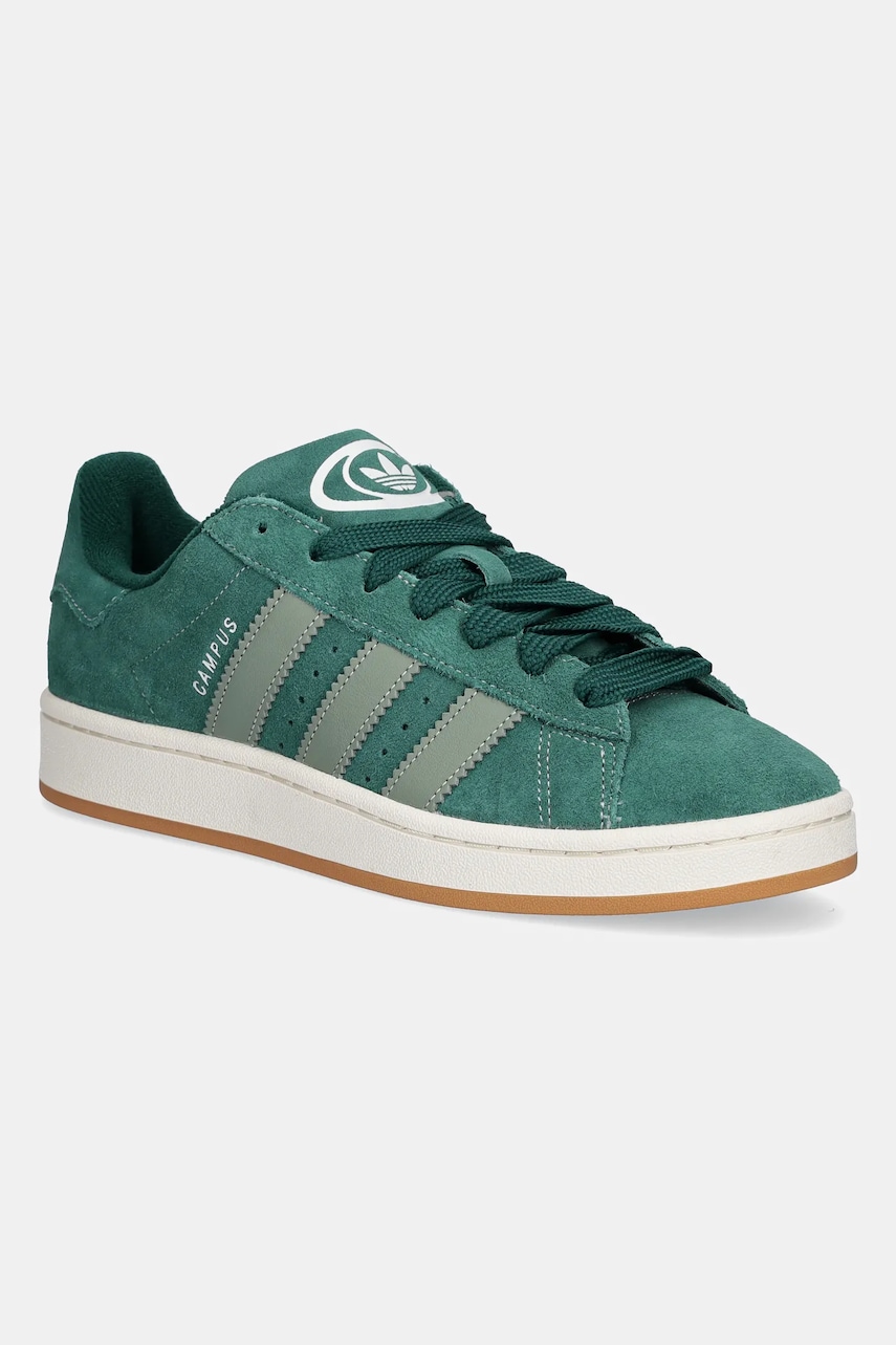 Σουέτ αθλητικά παπούτσια adidas Originals Campus 00s χρώμα: πράσινο, JH8794