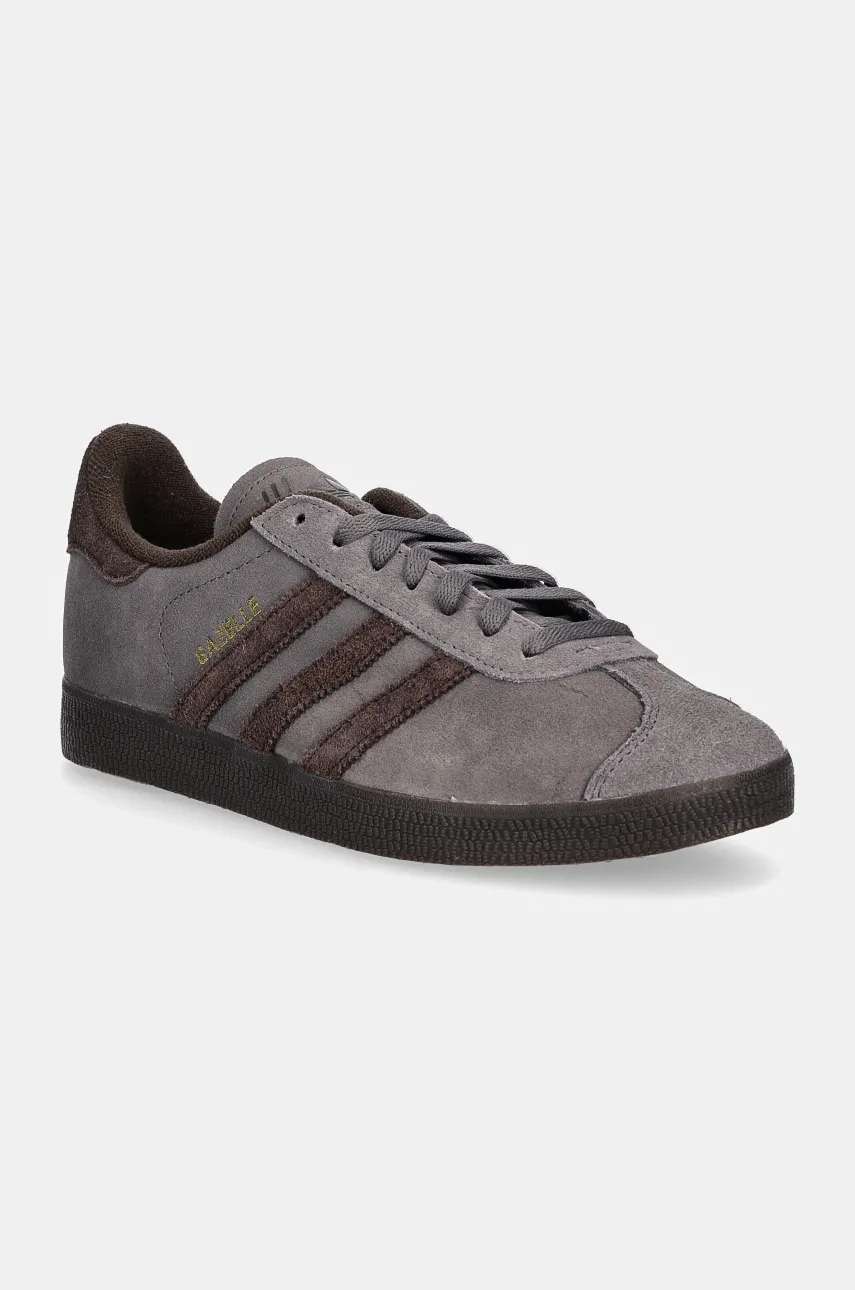 Σουέτ αθλητικά παπούτσια adidas Originals Gazelle χρώμα: γκρι, IG2097