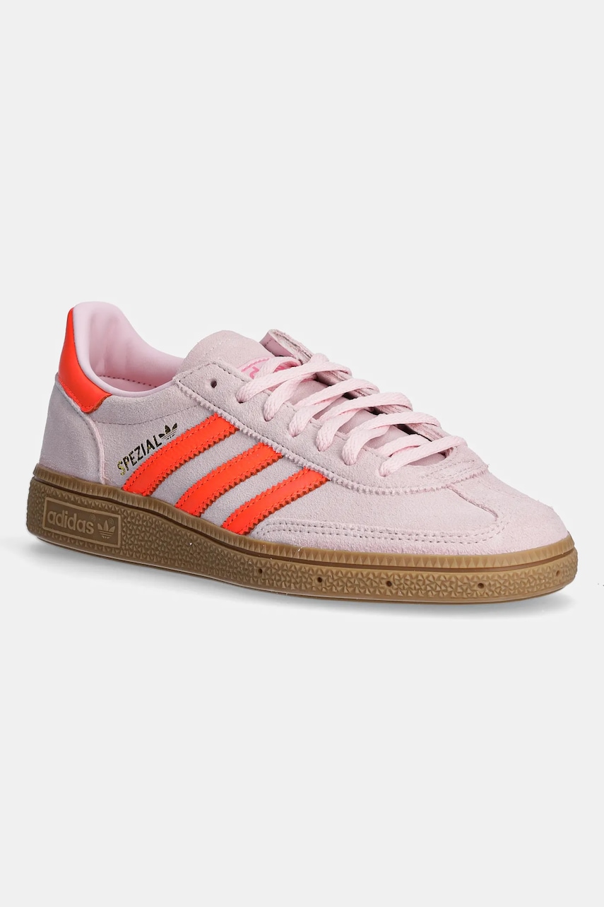 Σουέτ αθλητικά παπούτσια adidas Originals Handball Spezial W χρώμα: ροζ, JS0250