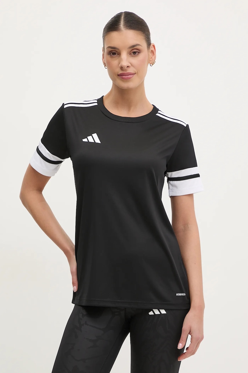 Μπλουζάκι προπόνησης adidas Performance Squad 25 χρώμα: μαύρο, JI9986