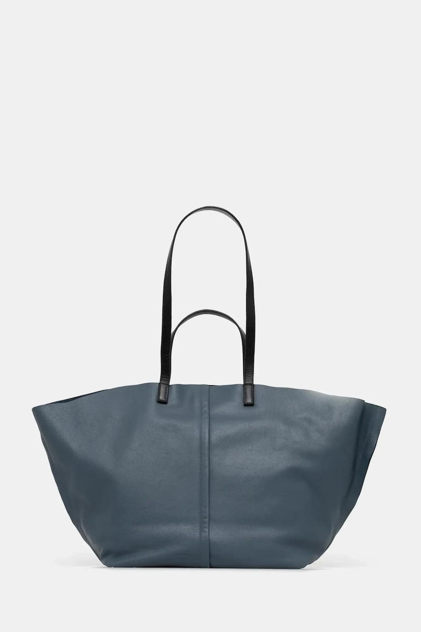 Δερμάτινη τσάντα AllSaints PHOENIX χρώμα: μαύρο, W493XB