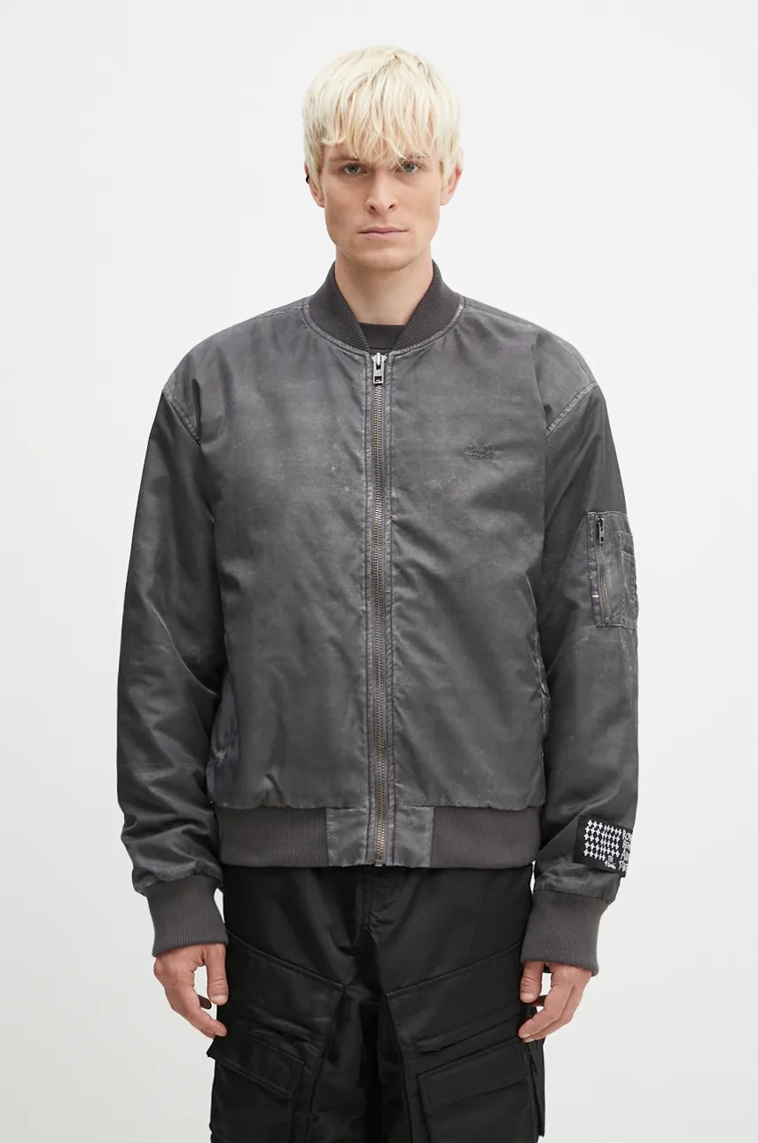 Μπουφάν bomber KSUBI Royalty Bomber ανδρικό, χρώμα: γκρι, MFA24JK012