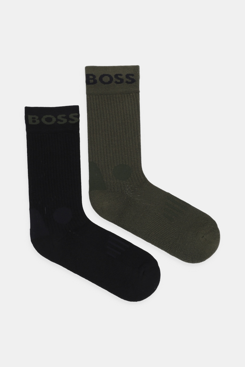 Κάλτσες BOSS 2-pack χρώμα: πράσινο