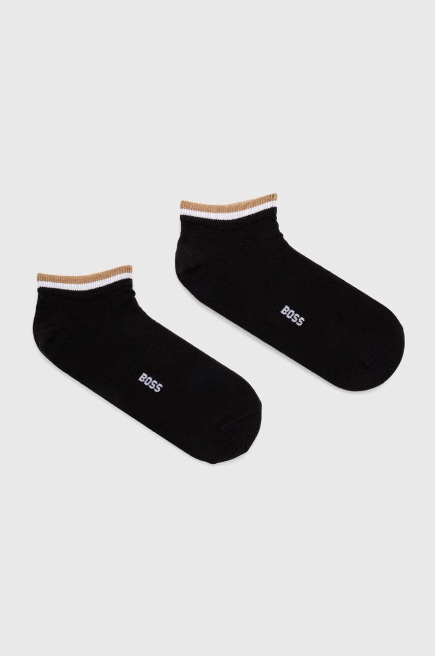 Κάλτσες BOSS 2-pack χρώμα: μαύρο