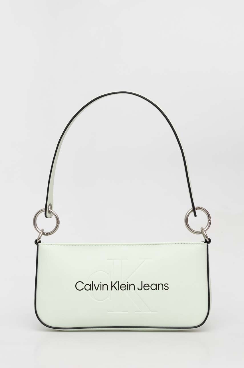 Τσάντα Calvin Klein Jeans χρώμα: πράσινο