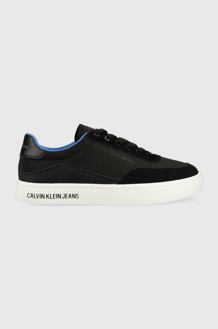 Αθλητικά Calvin Klein Jeans CLASSIC CUPSOLE SU SOFTNY χρώμα: μαύρο, YM0YM00669