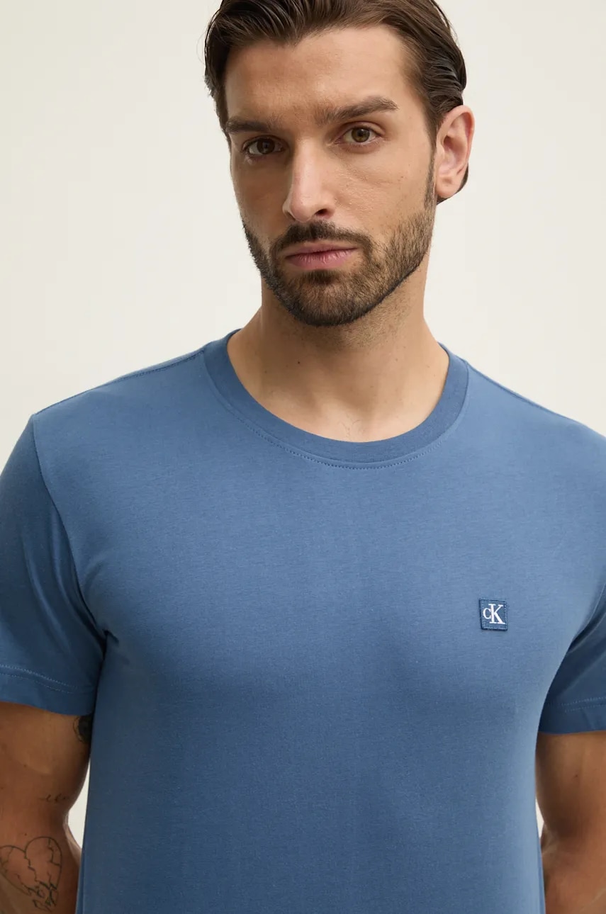 Βαμβακερό μπλουζάκι Calvin Klein Jeans ανδρικό, J30J325268
