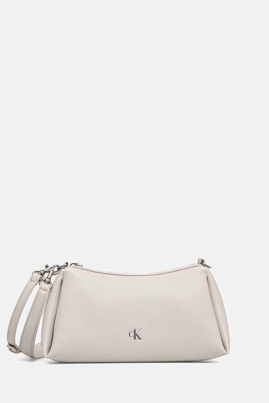 Τσάντα Calvin Klein Jeans χρώμα: μπεζ, LV04K3082G