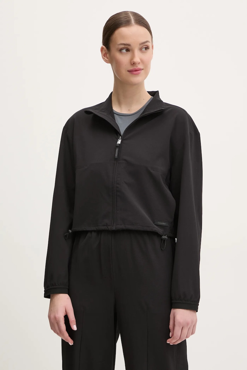 Σακάκι προπόνησης Calvin Klein Performance χρώμα: μαύρο, LVGWS5O502