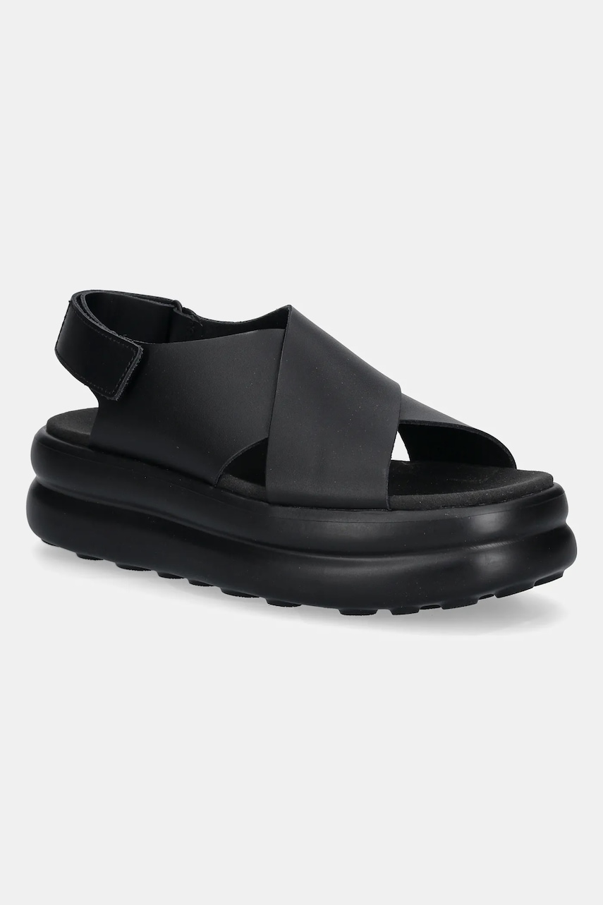 Δερμάτινα σανδάλια Camper Pelotas Flota Up χρώμα: μαύρο, K201727-001