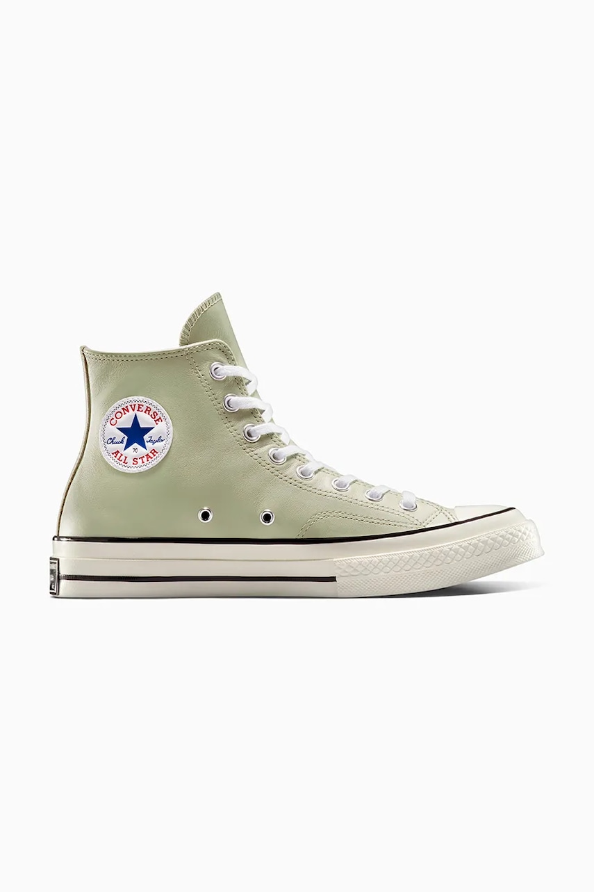 Δερμάτινα ελαφριά παπούτσια Converse Chuck 70 χρώμα: πράσινο, A10549C