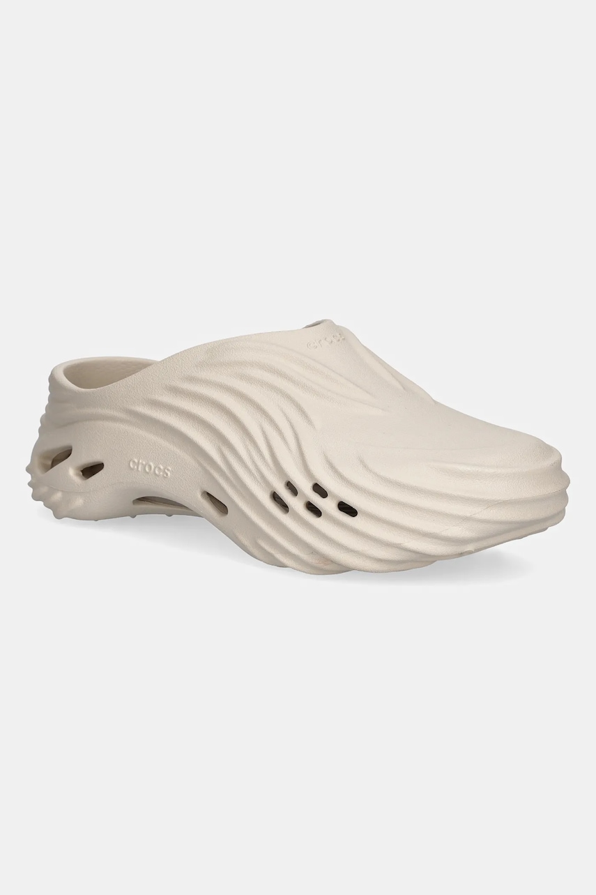 Παντόφλες Crocs Echo Wave Clog χρώμα: μπεζ, 210521.0LL