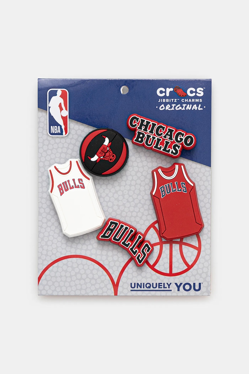 Διακοσμητικά για υποδήματα Crocs JIBBITZ NBA Chicago Bulls 5-Pack 5-pack 10011280