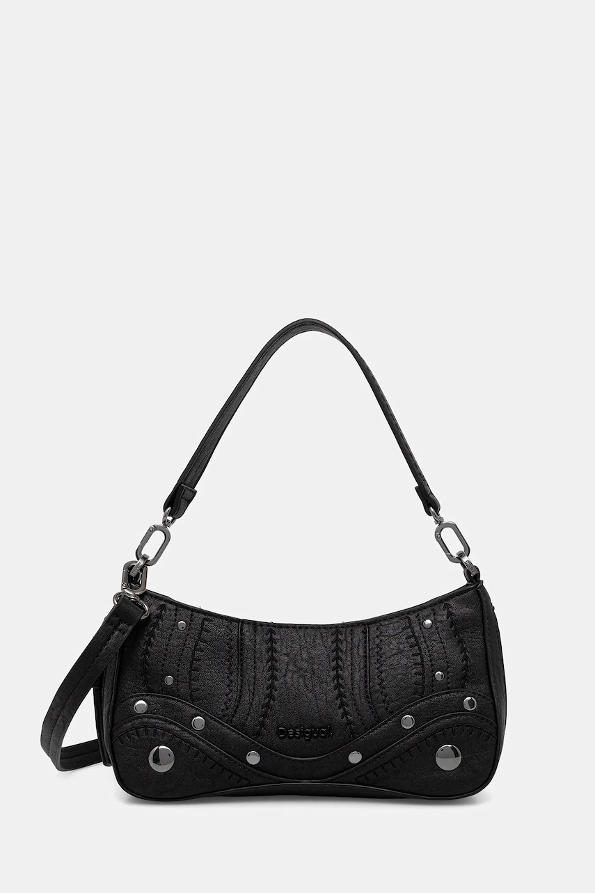 Τσάντα Desigual EMBRO PATCH ALSACIA B χρώμα: μαύρο, 25WAXPA9