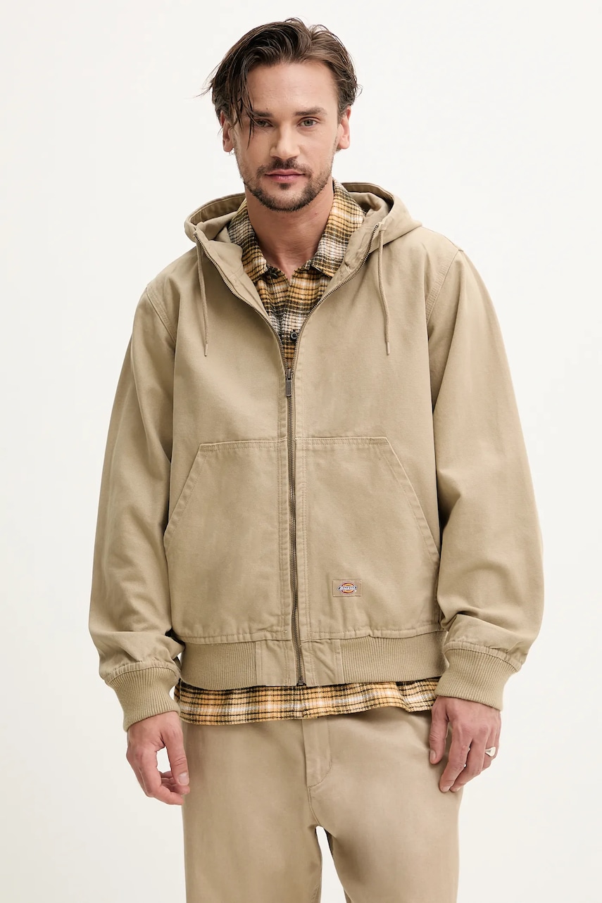 Τζιν μπουφάν Dickies χρώμα: μπεζ, DK0A4YQLF021