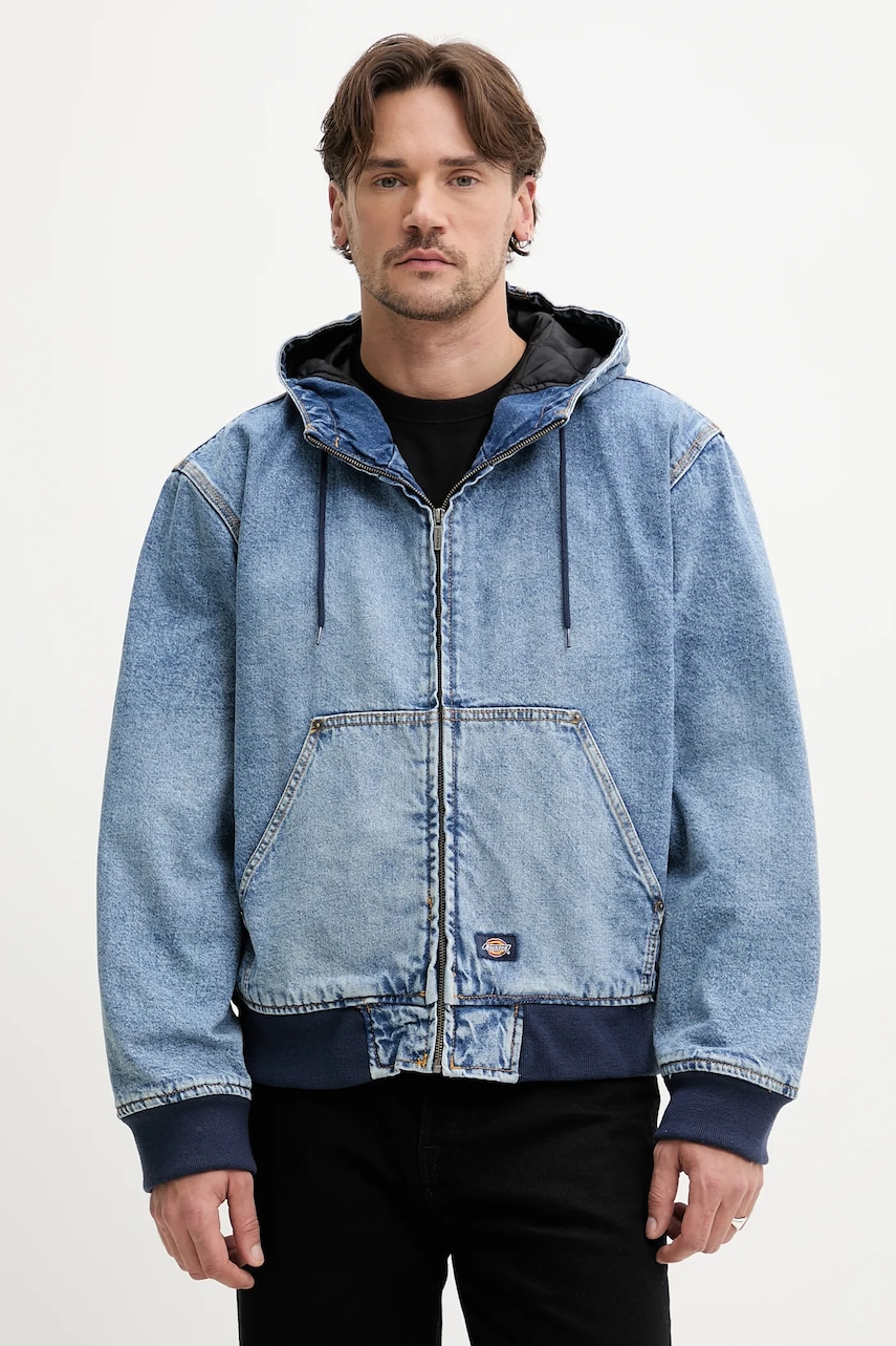 Τζιν μπουφάν Dickies χρώμα: ναυτικό μπλε, DK0A4ZAPK211