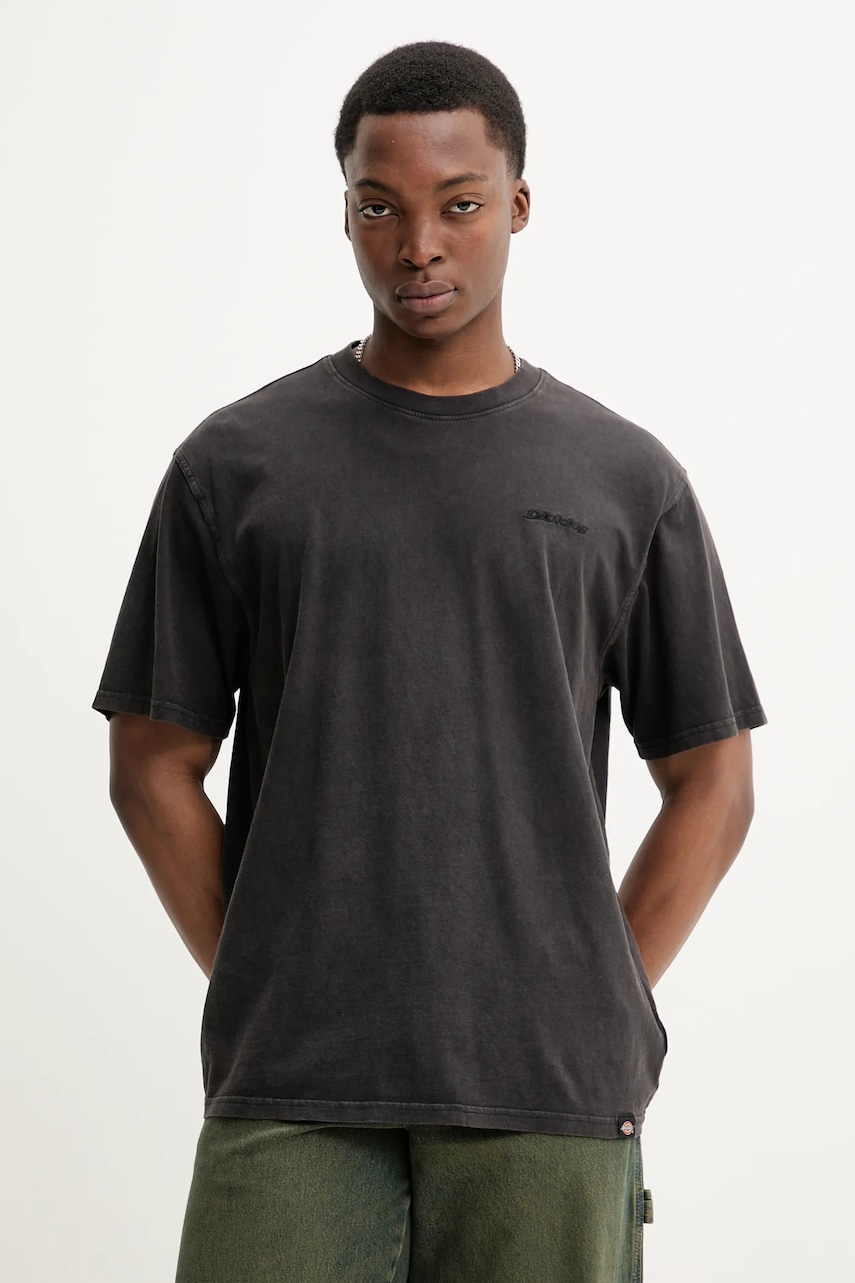 Βαμβακερό μπλουζάκι Dickies ανδρικό, χρώμα: γκρι, DK0A866BH861