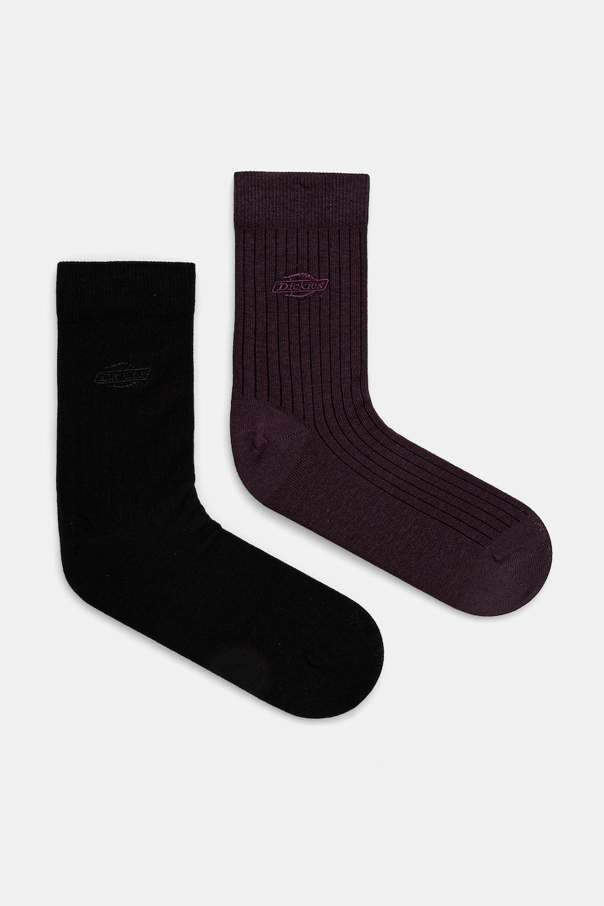 Κάλτσες Dickies RIB 2-pack χρώμα: μοβ, DK0A4Z3X