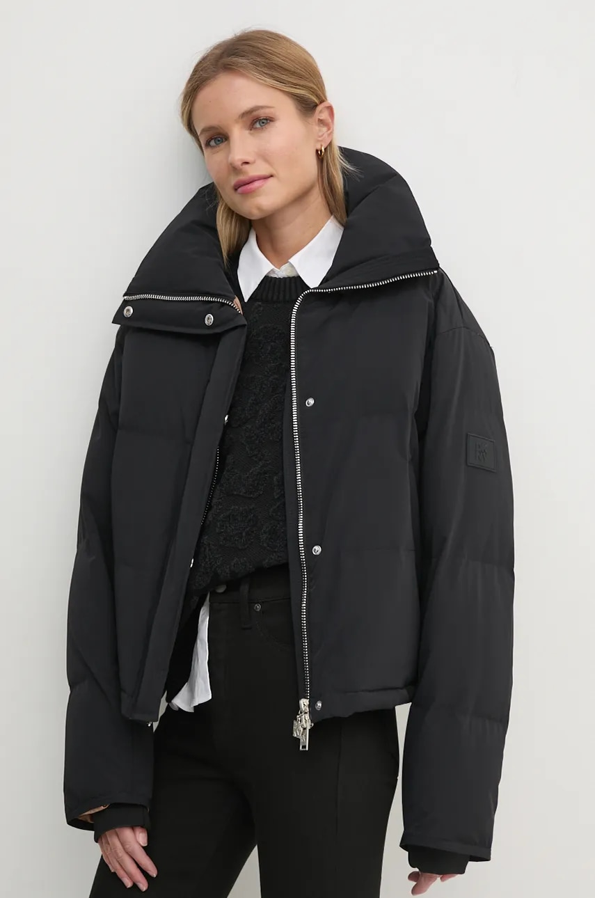 Μπουφάν Dkny χρώμα: μαύρο, D2G4A176