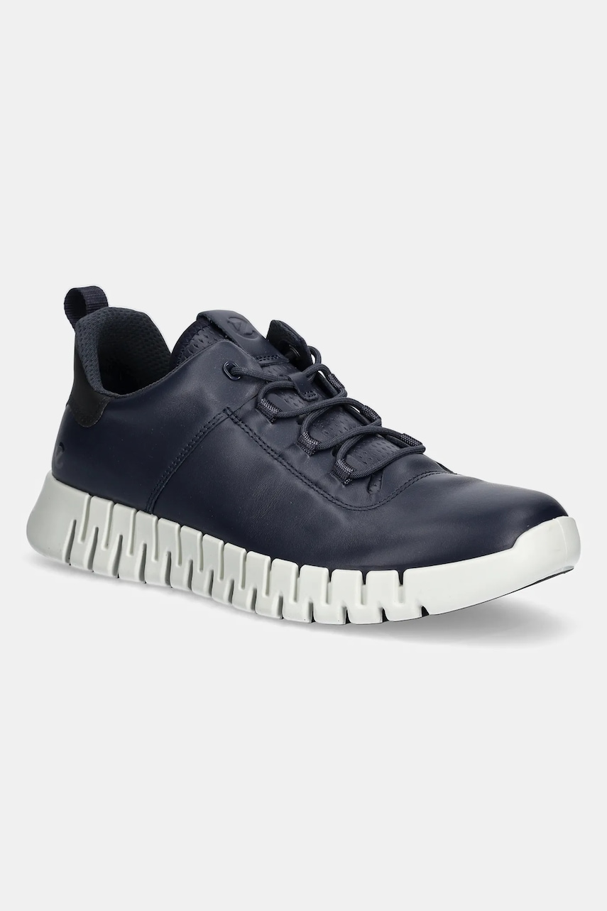 Δερμάτινα αθλητικά παπούτσια Ecco Gruuv Sneaker Lea χρώμα: ναυτικό μπλε, 525204-50595