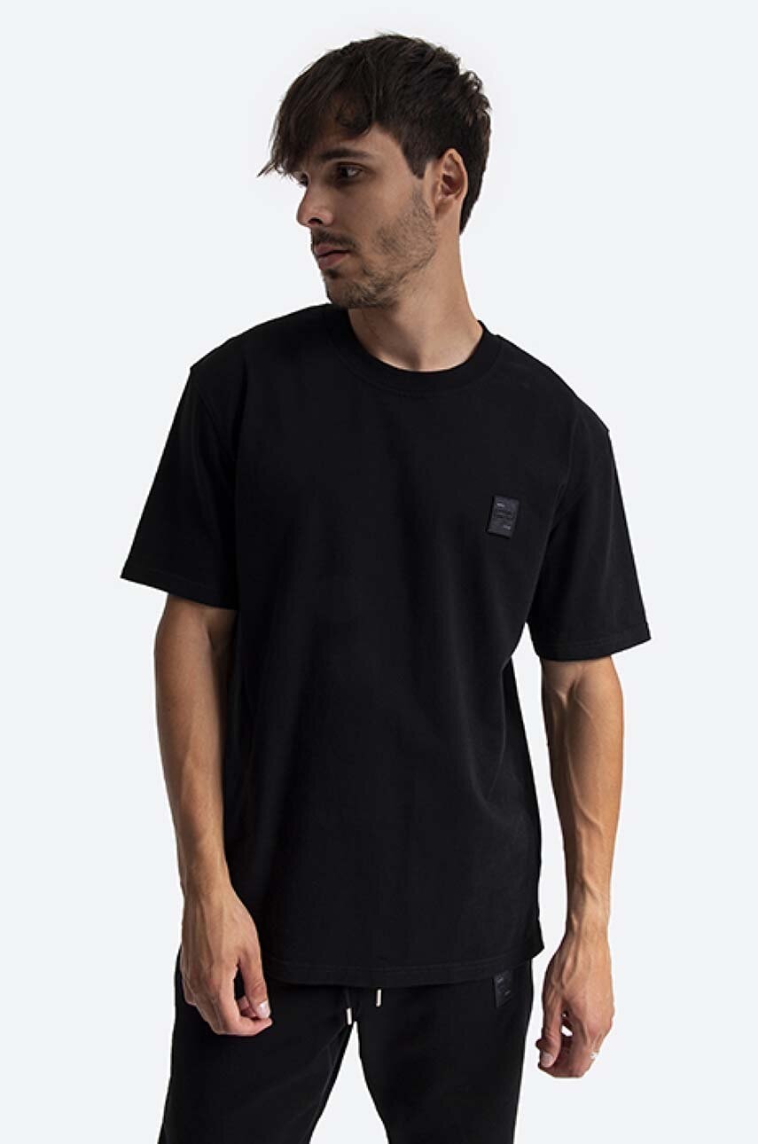 Βαμβακερό μπλουζάκι Filling Pieces Lux Tee χρώμα: μαύρο